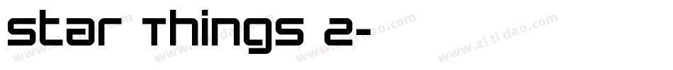 Star Things 2字体转换